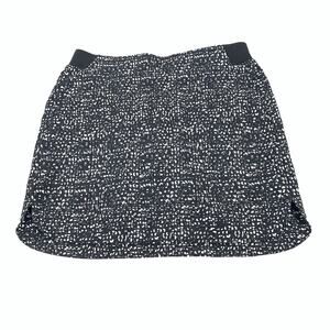Cypress Club Tummy Smoothing Athletic Skort w/ Shorts S Black White Golf Tennis
